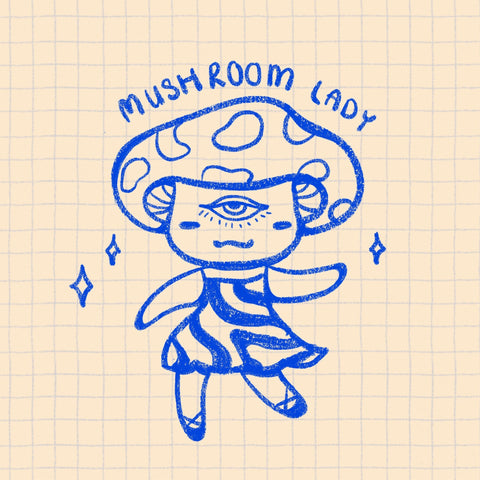 Mushroom Lady Doodle