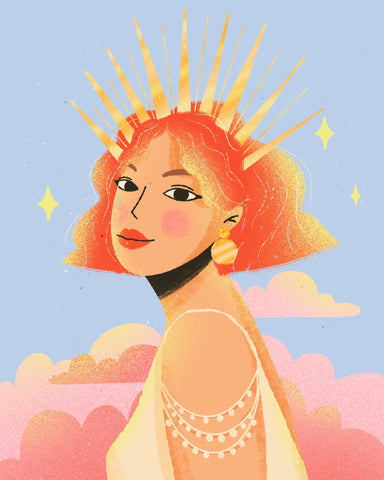 Sun Crown Portrait Girl