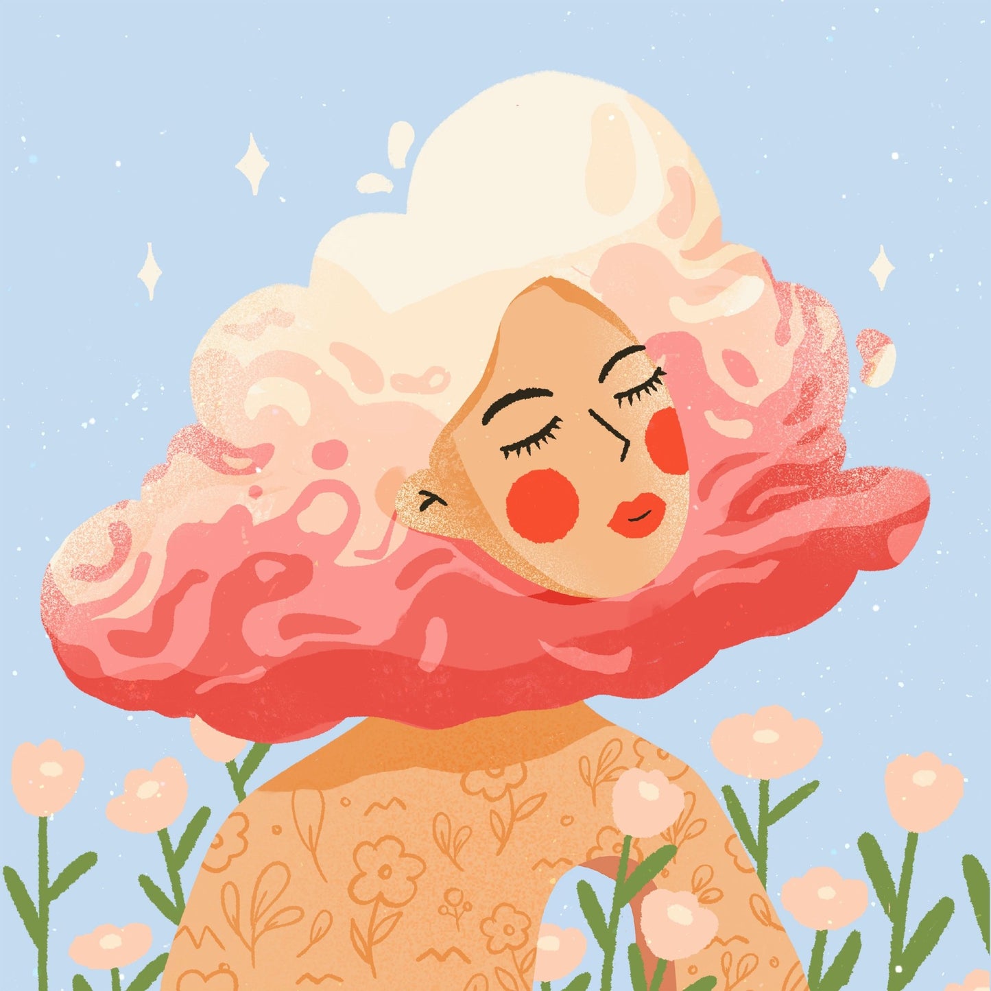 Floral Hair Dream Girl