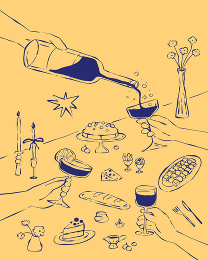 Dinner Table Sketch