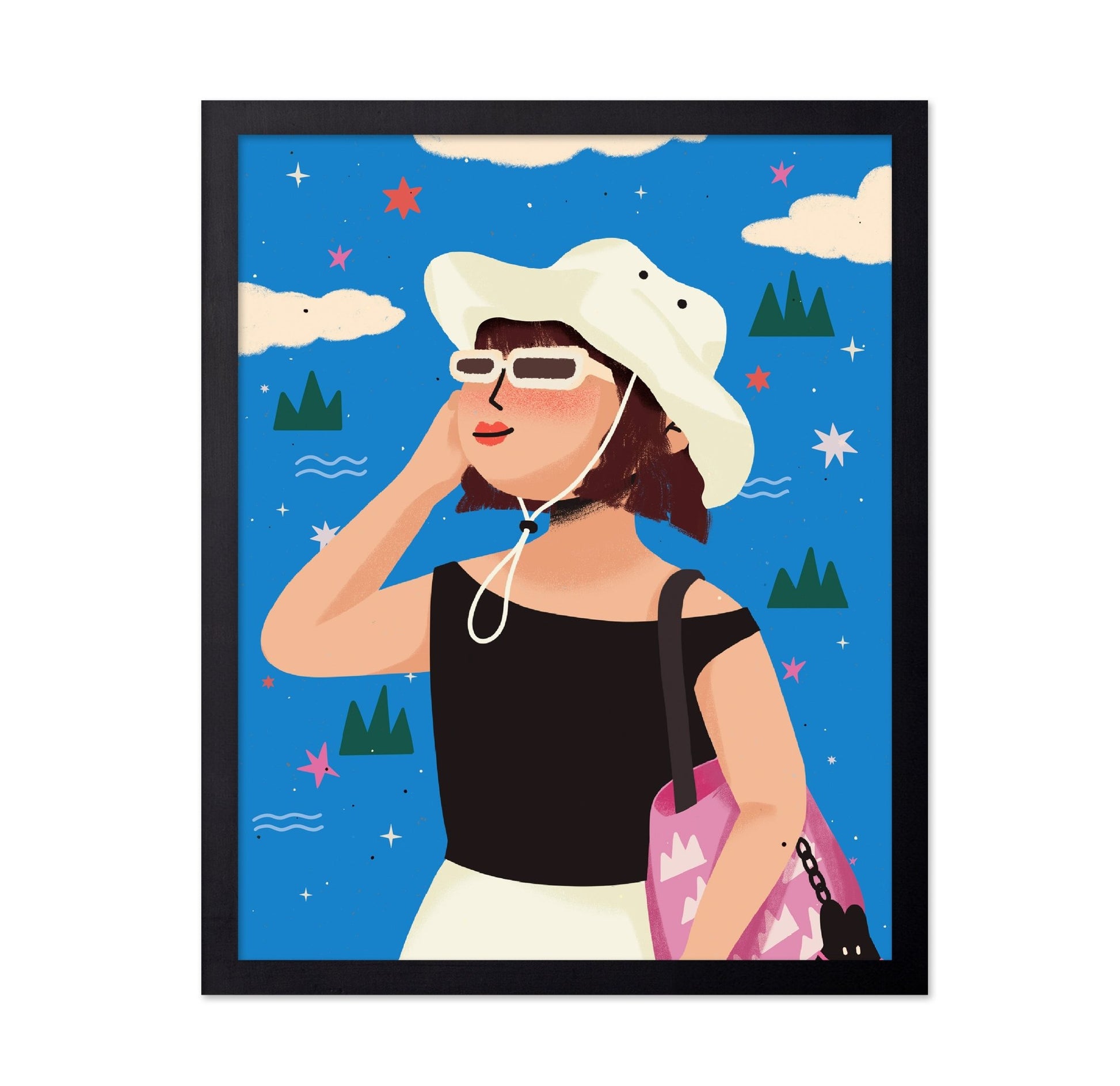 Summer Girl Illustration