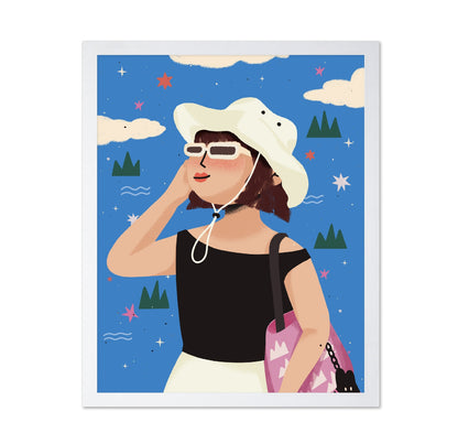 Summer Girl Illustration