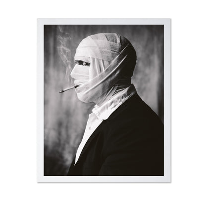 Wrapped Man Smoking