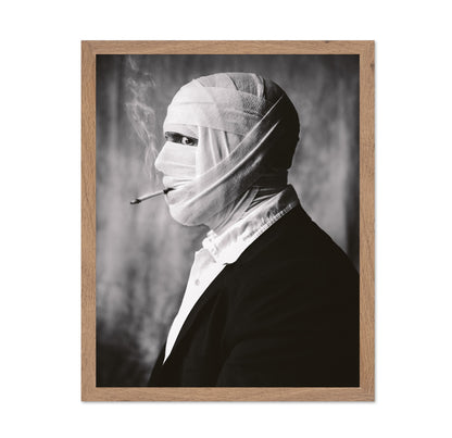 Wrapped Man Smoking