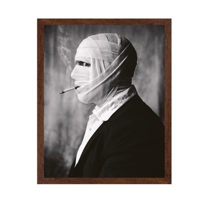 Wrapped Man Smoking