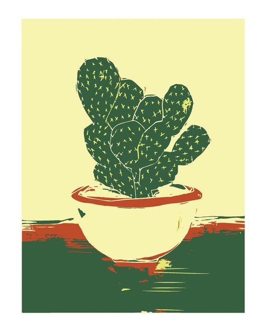 Cactus Pot Illustration