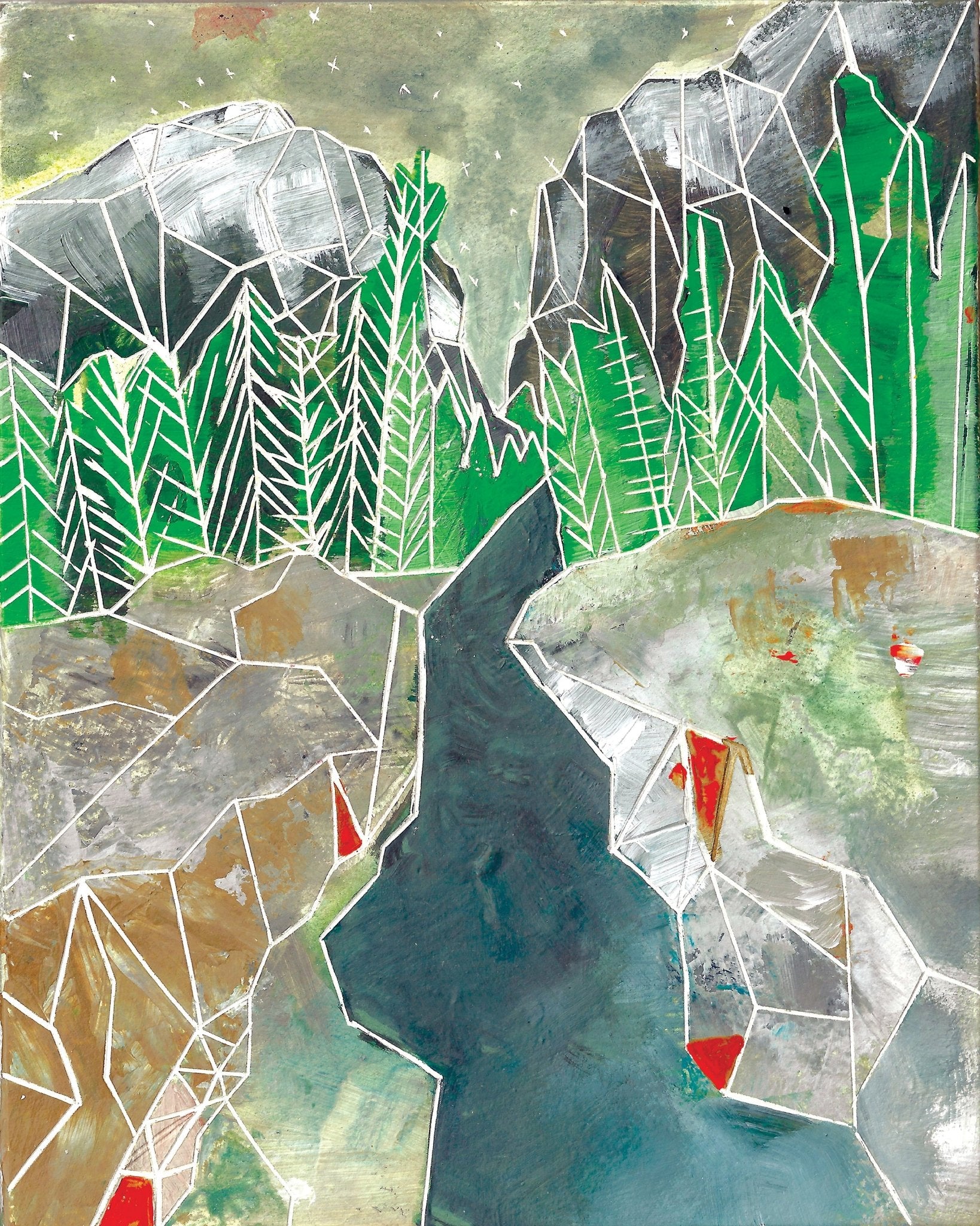 Mountain River Valley No2