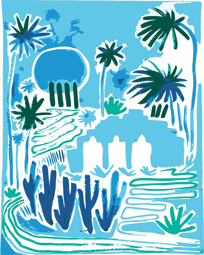 Tropical Oasis Scene