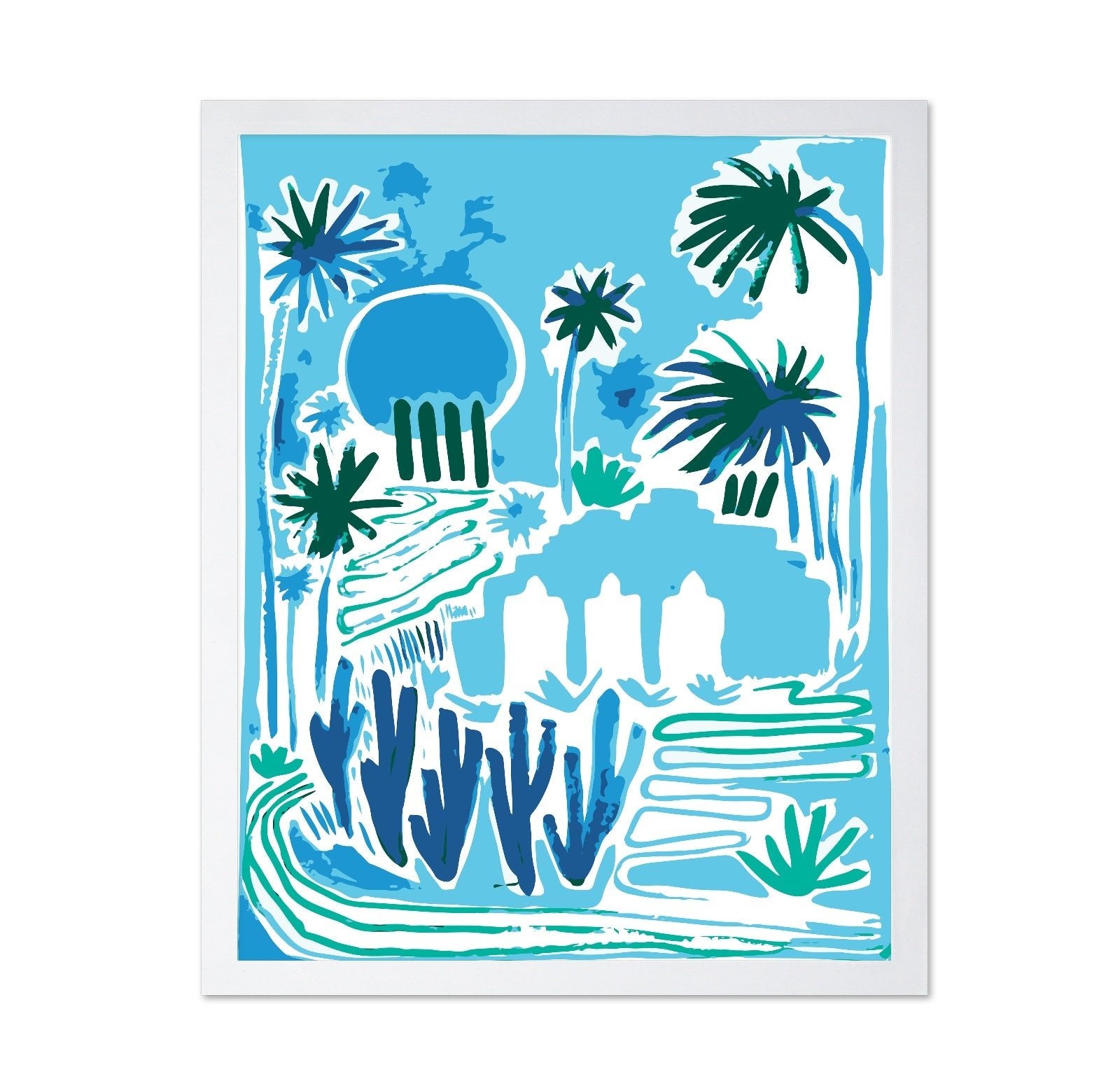 Tropical Oasis Scene