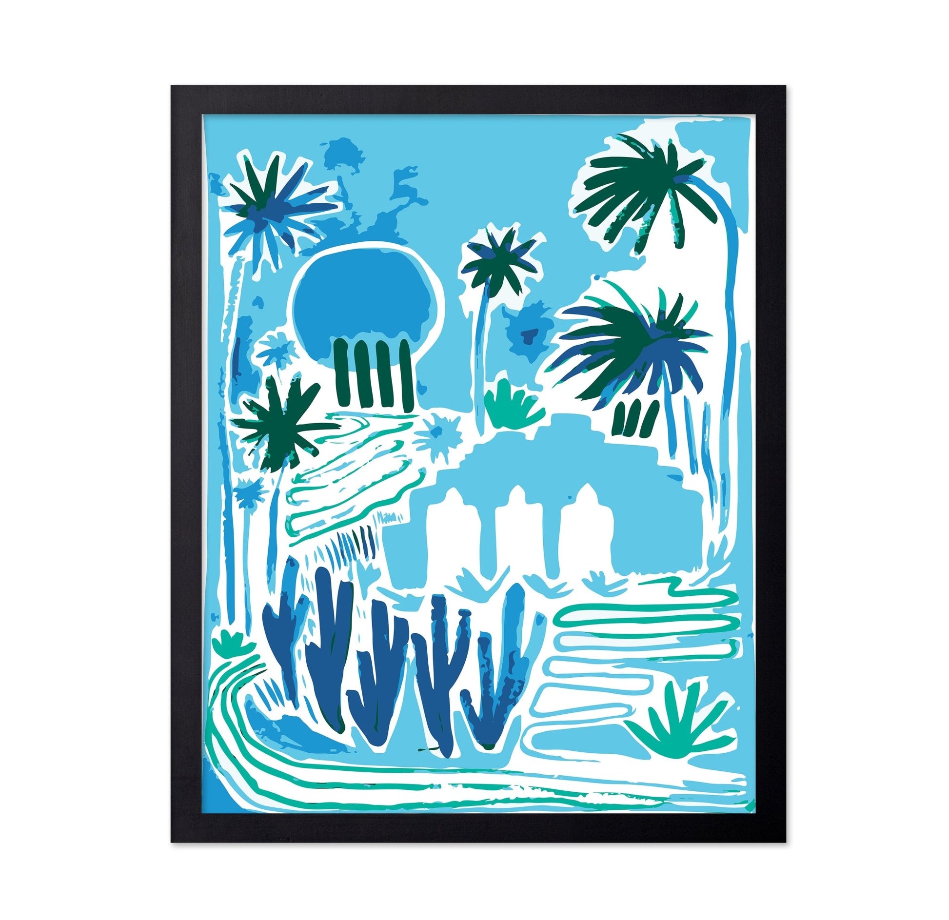 Tropical Oasis Scene