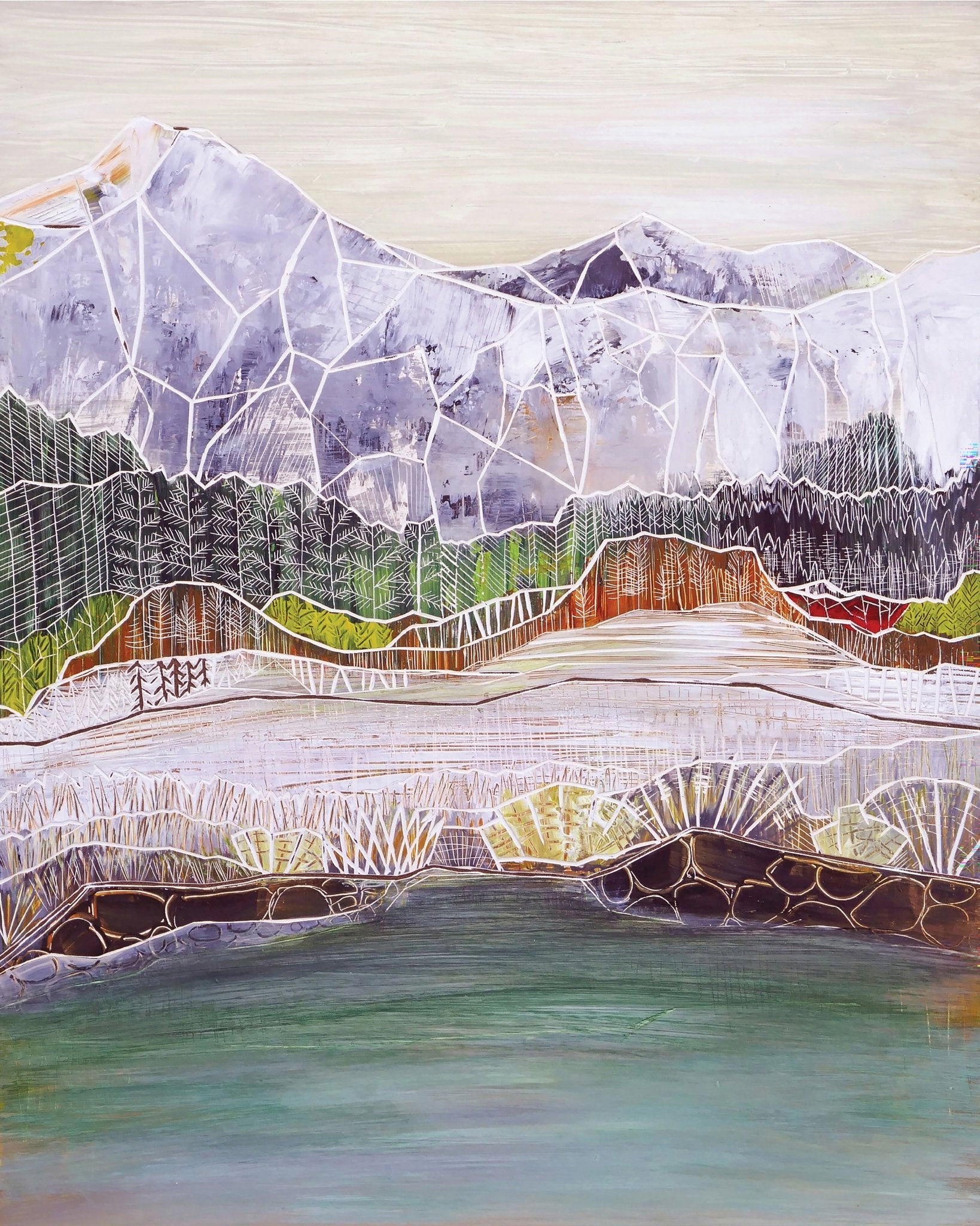 Winter Mountain Lake No2
