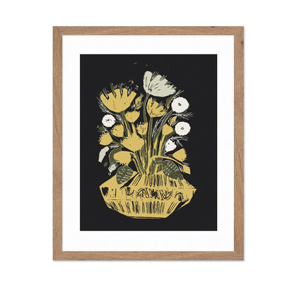 Gold Floral Still Life