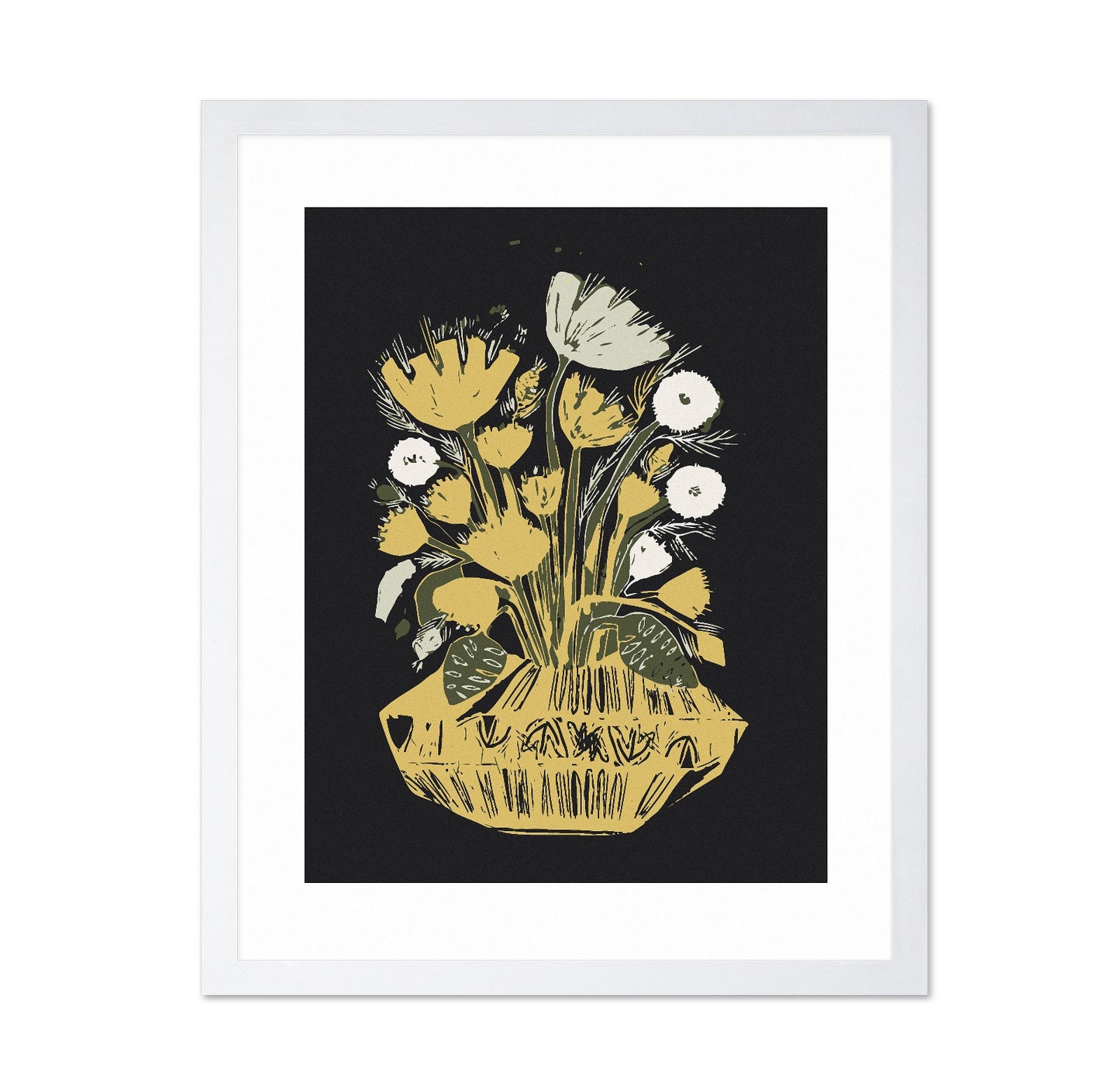 Gold Floral Still Life
