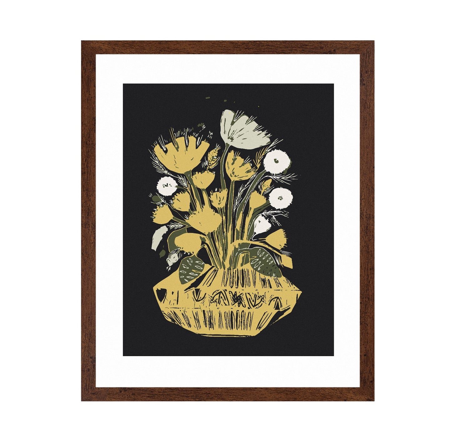 Gold Floral Still Life