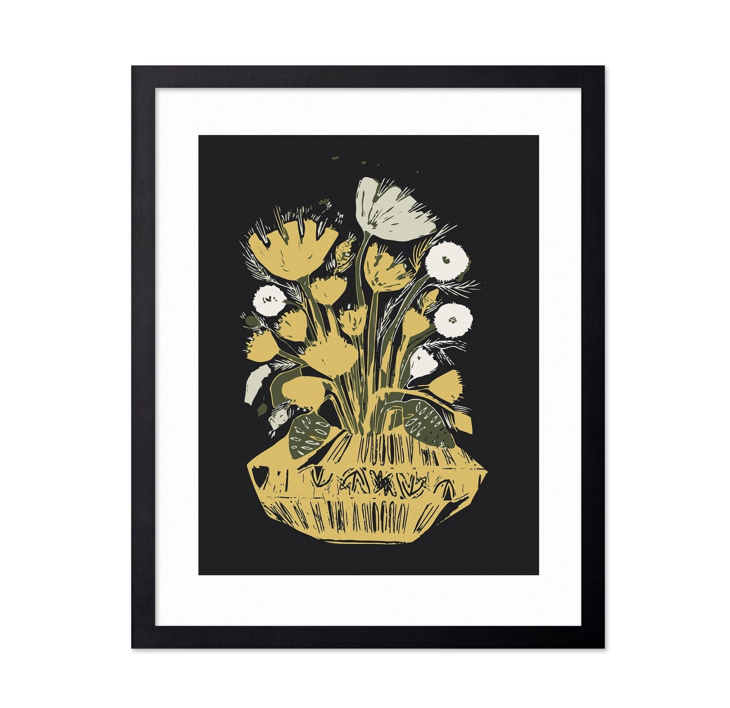 Gold Floral Still Life