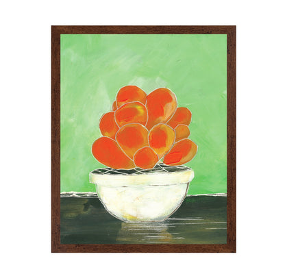 Orange Succulent Bowl
