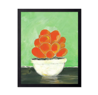 Orange Succulent Bowl