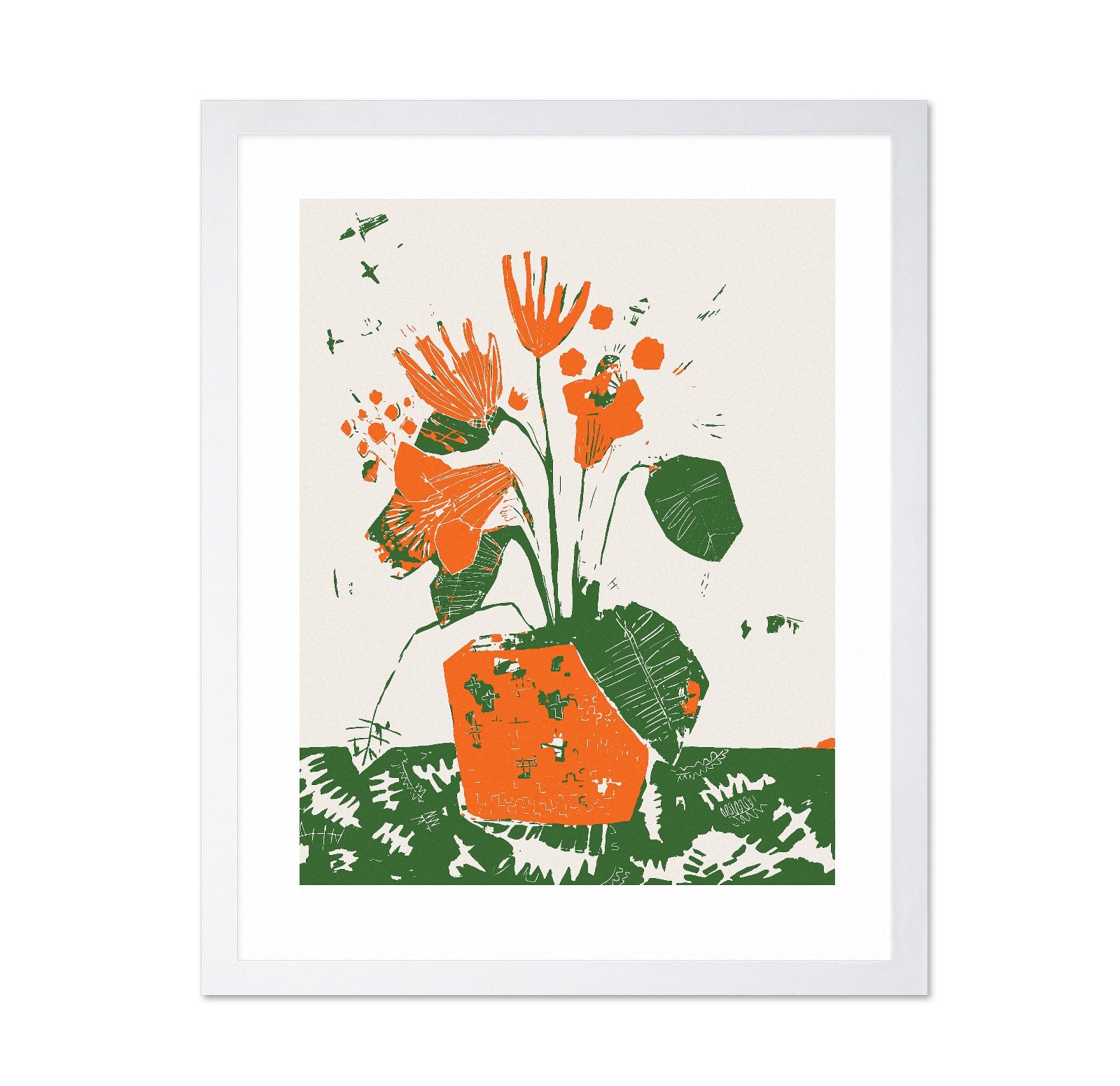 Orange Floral