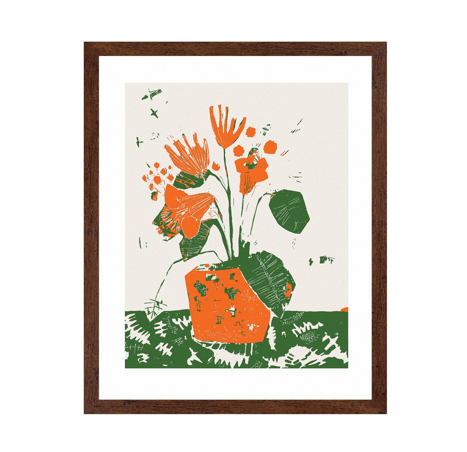 Orange Floral