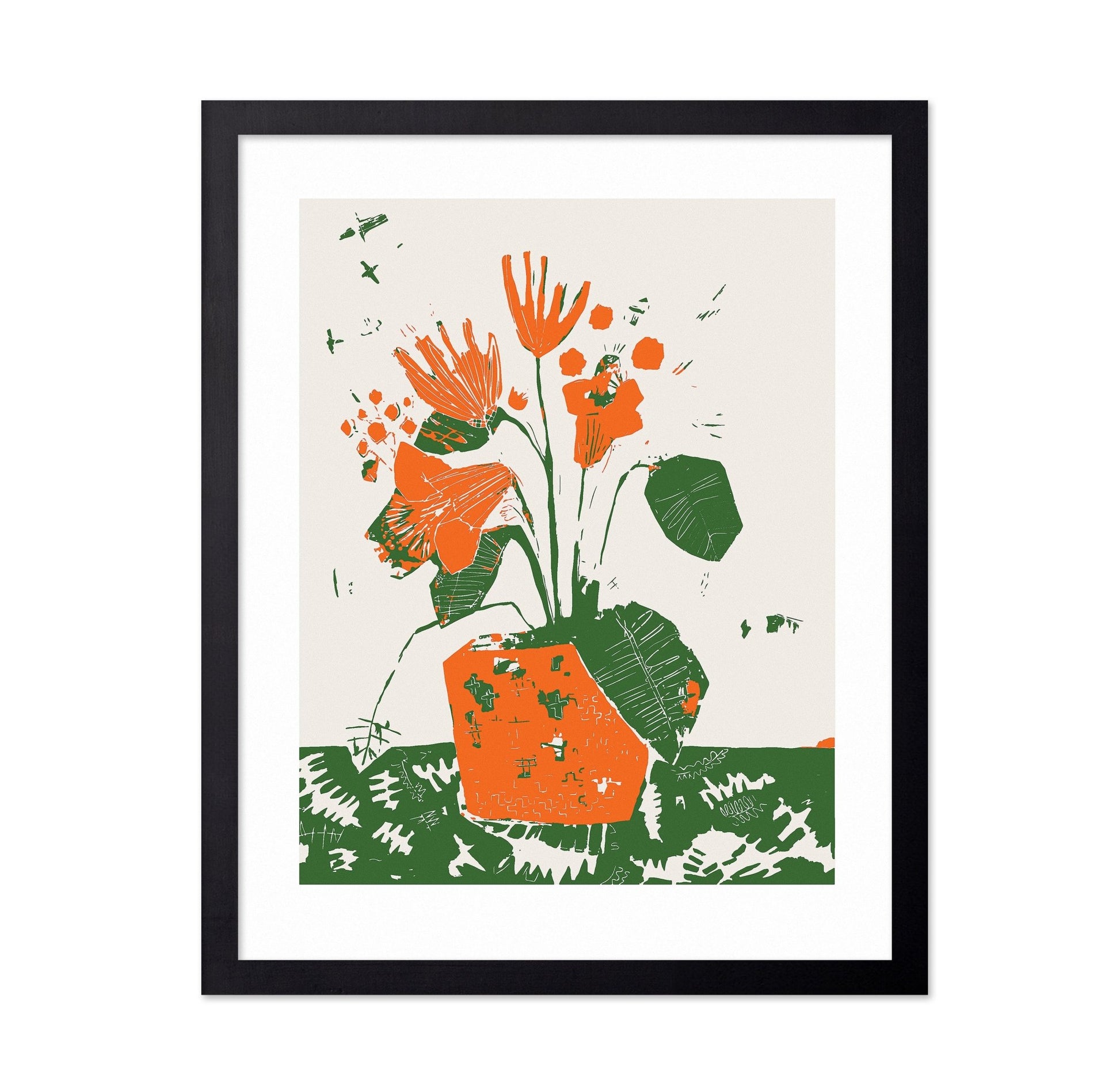 Orange Floral