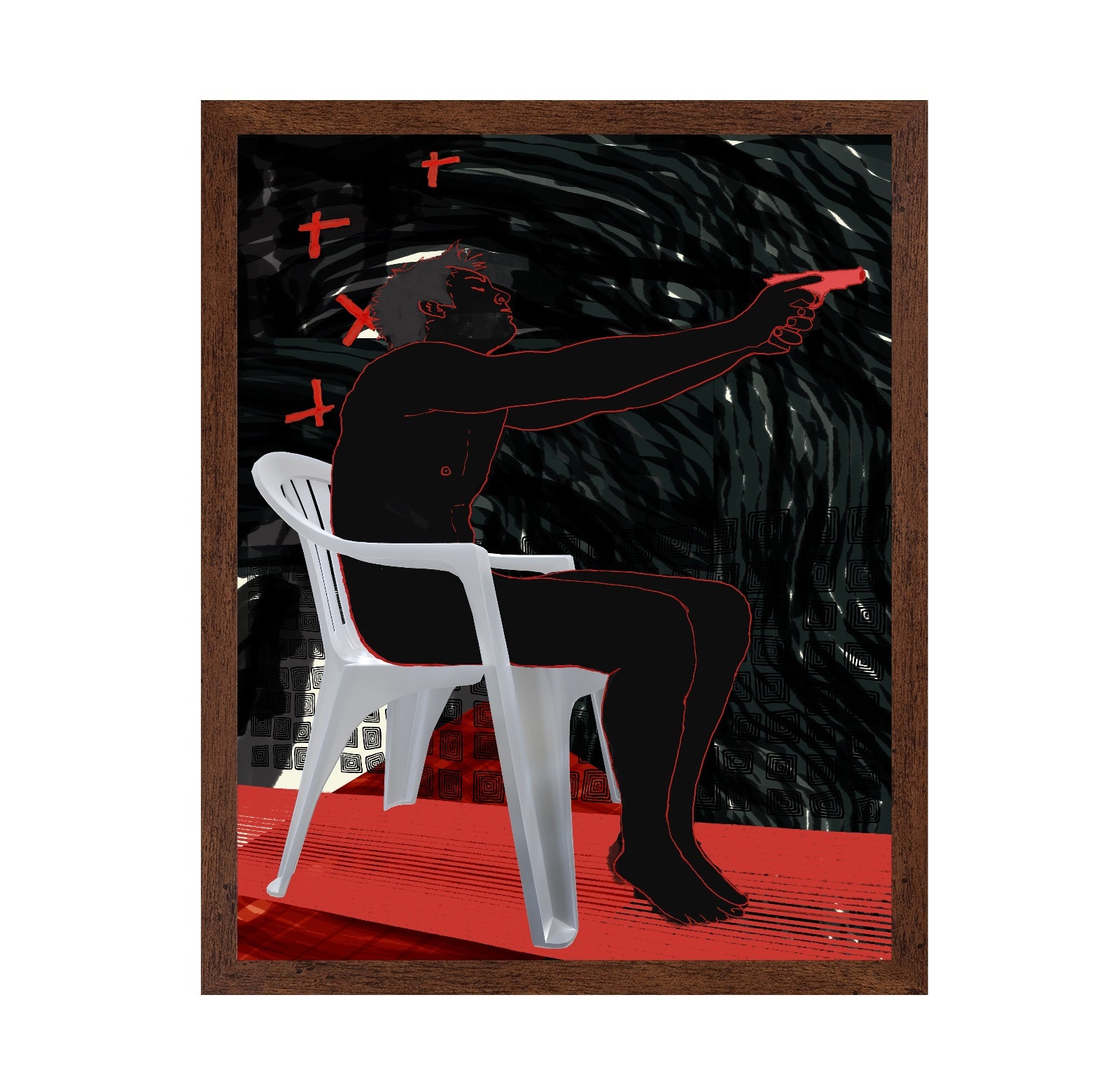 Pointing Shadow Figure