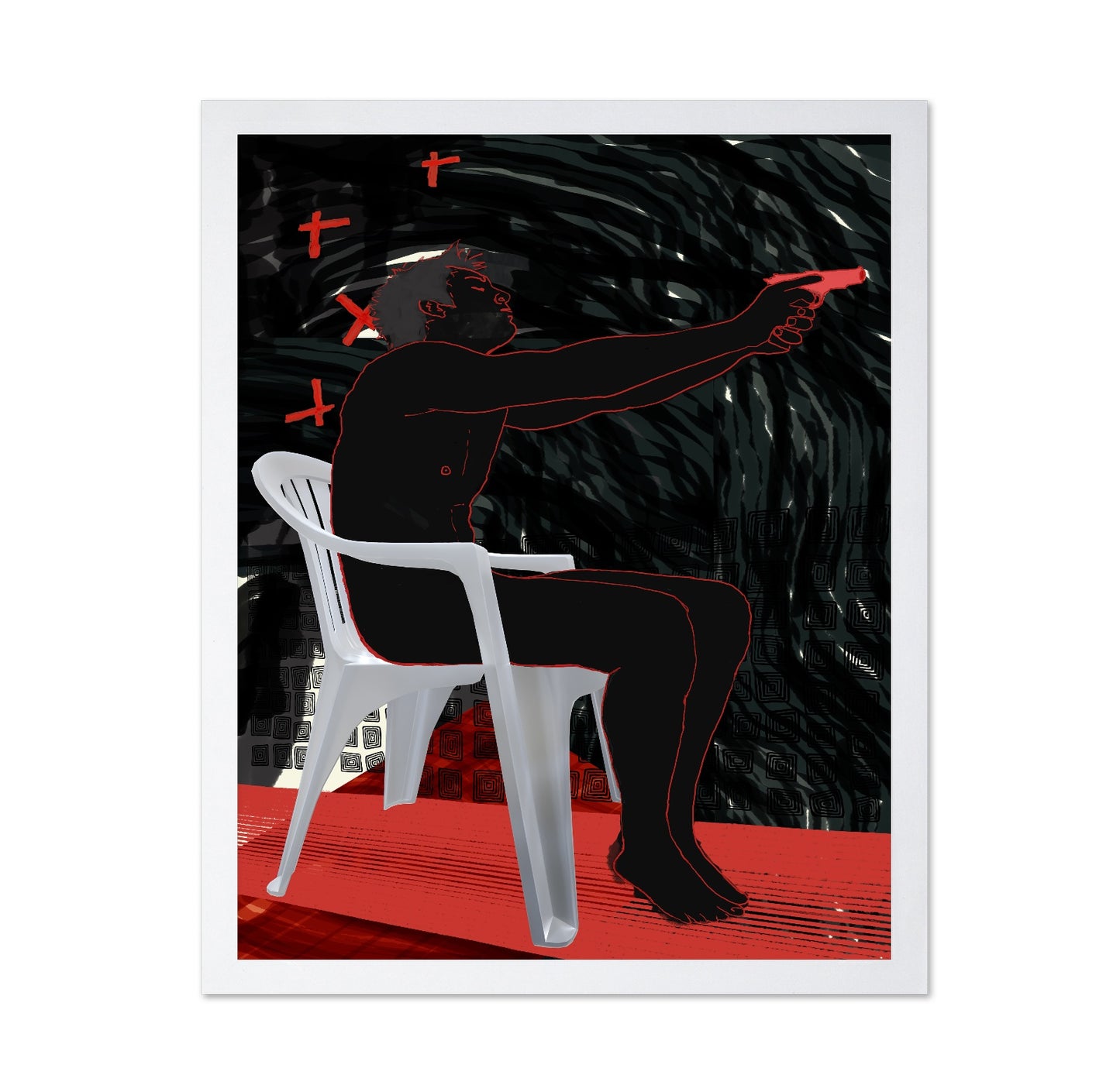 Pointing Shadow Figure
