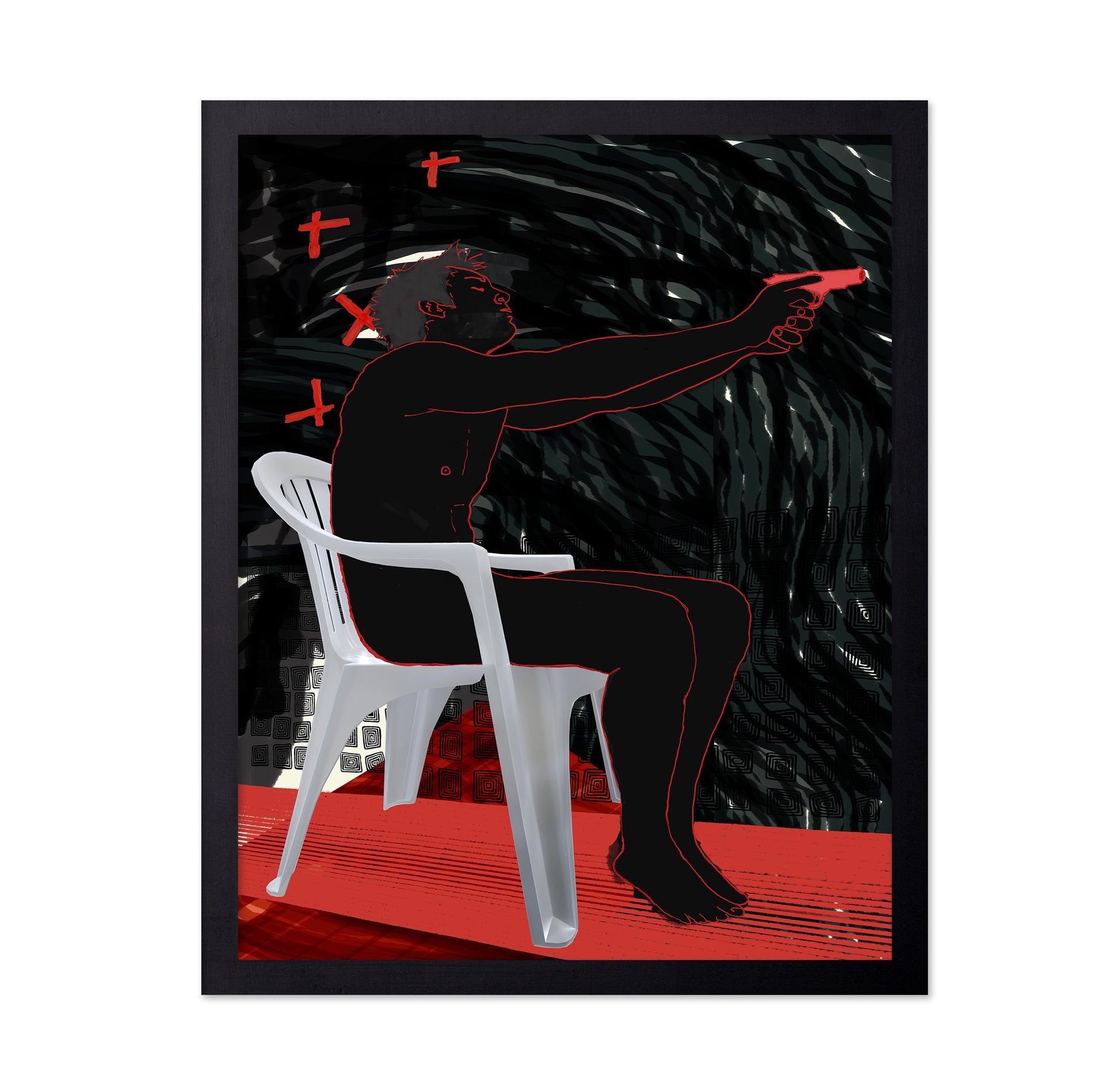 Pointing Shadow Figure