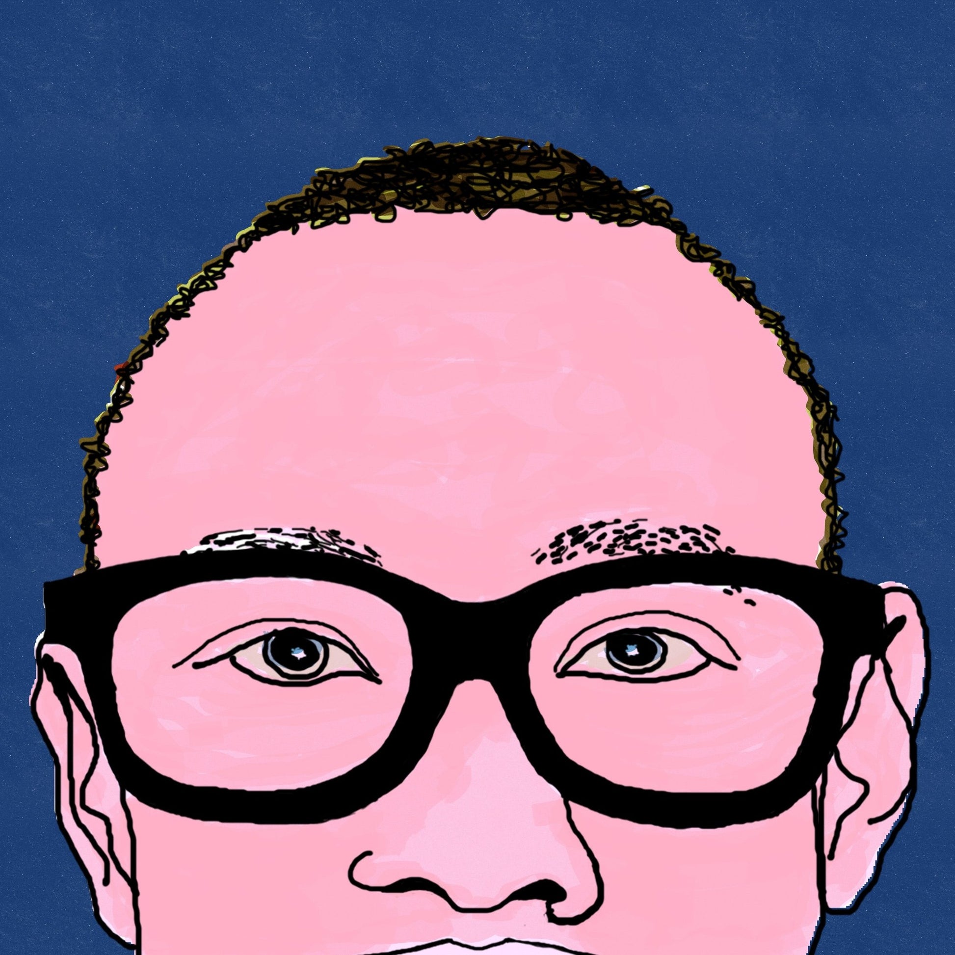 Blue Glass Portrait