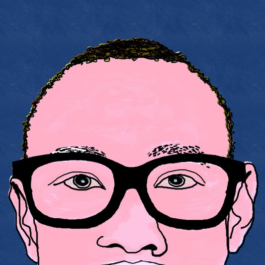 Blue Glass Portrait
