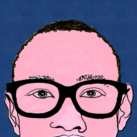 Blue Glass Portrait