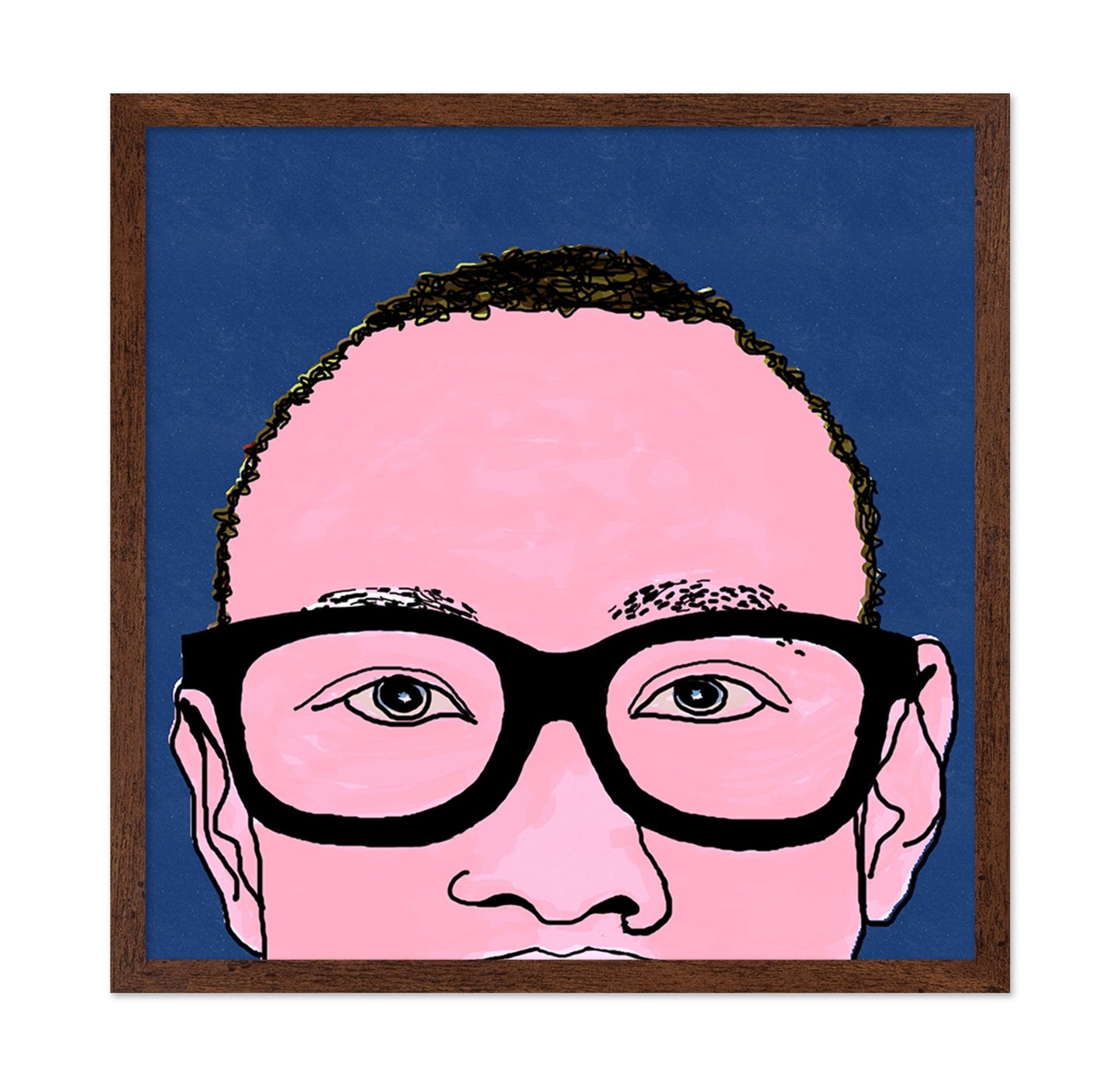 Blue Glass Portrait