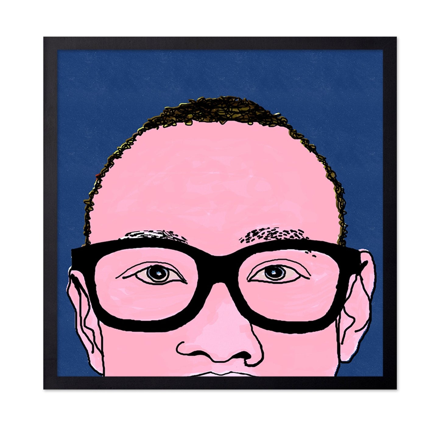 Blue Glass Portrait