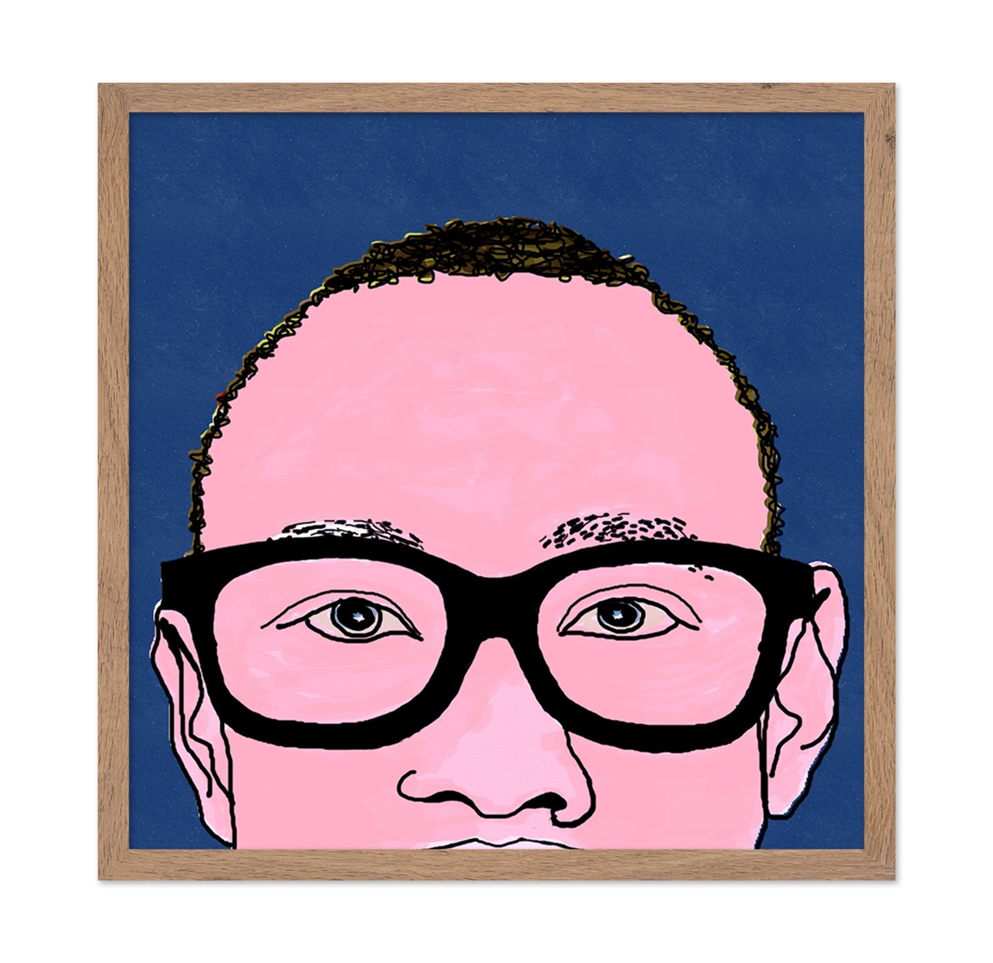 Blue Glass Portrait