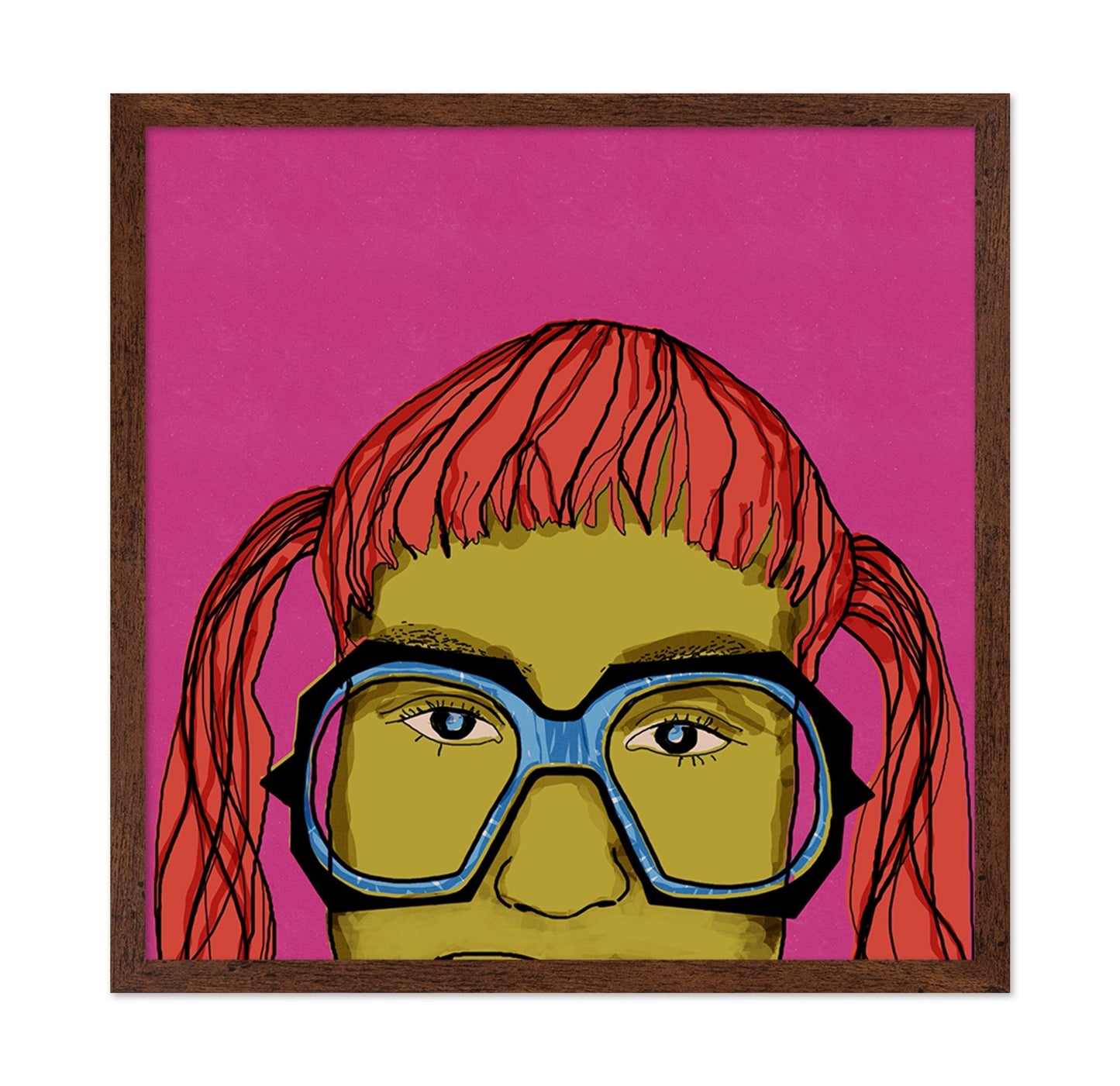Pink Glass Portrait