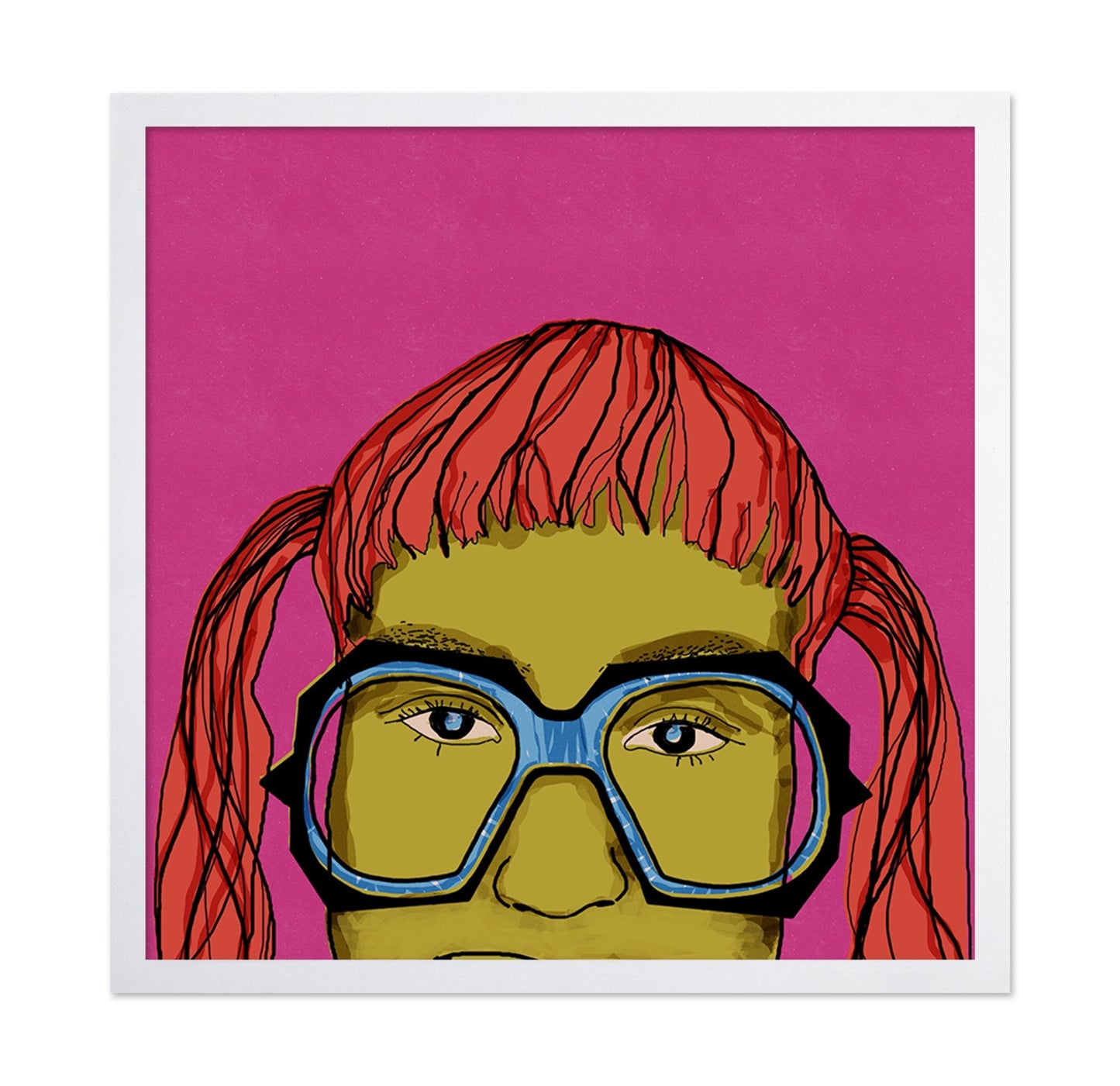 Pink Glass Portrait