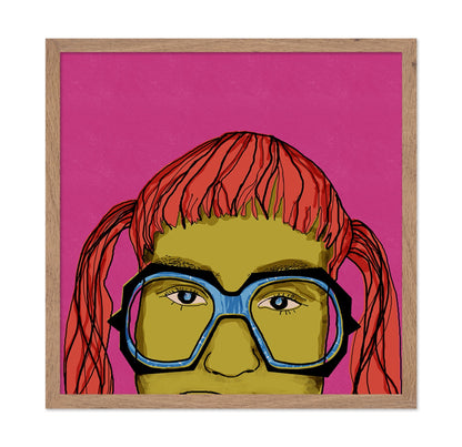 Pink Glass Portrait