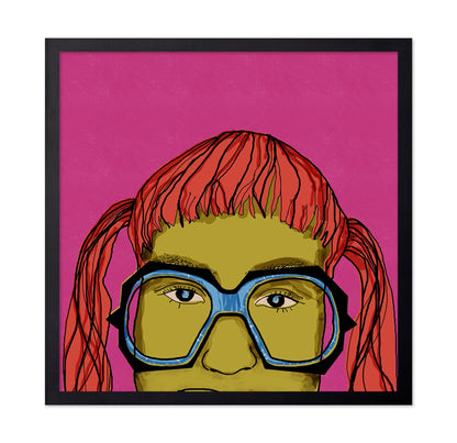 Pink Glass Portrait
