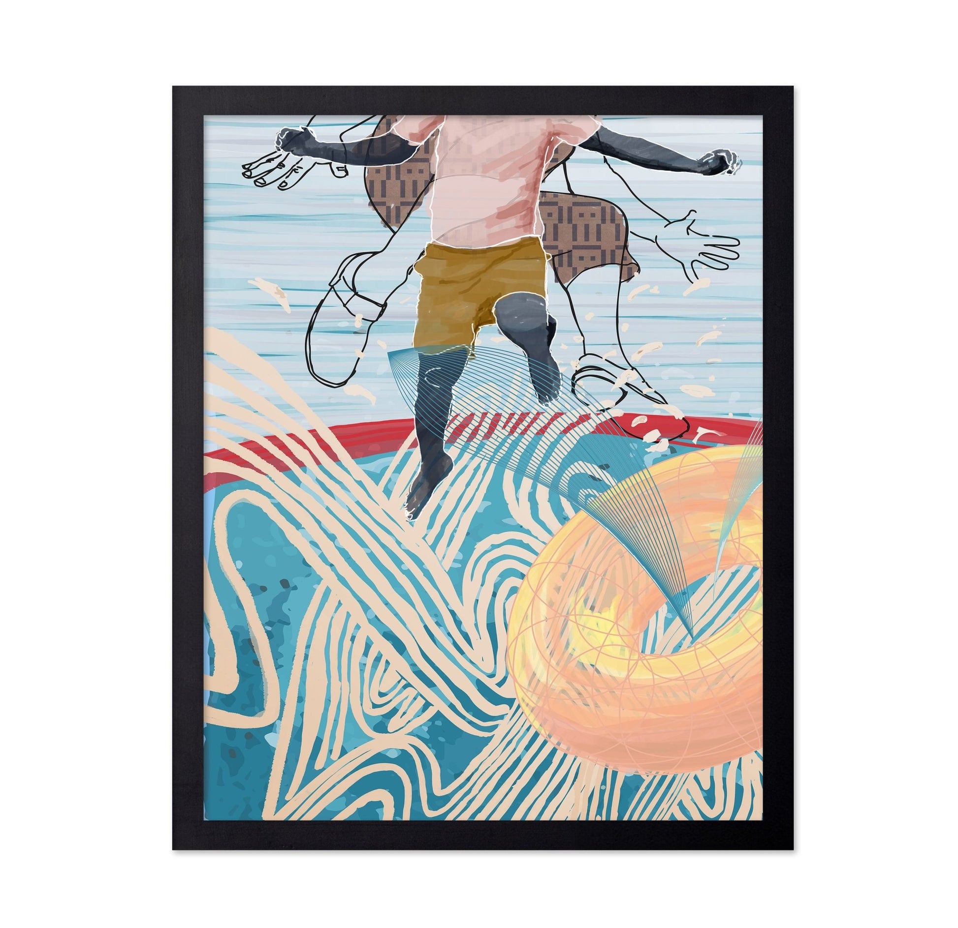 Surfer Motion Abstract