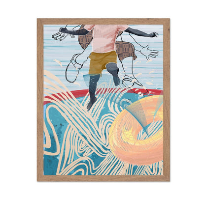 Surfer Motion Abstract