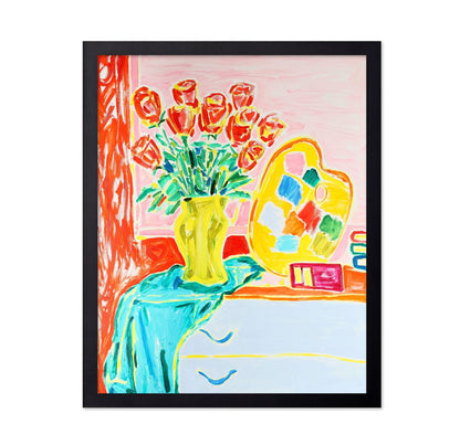 Tulips And Palette