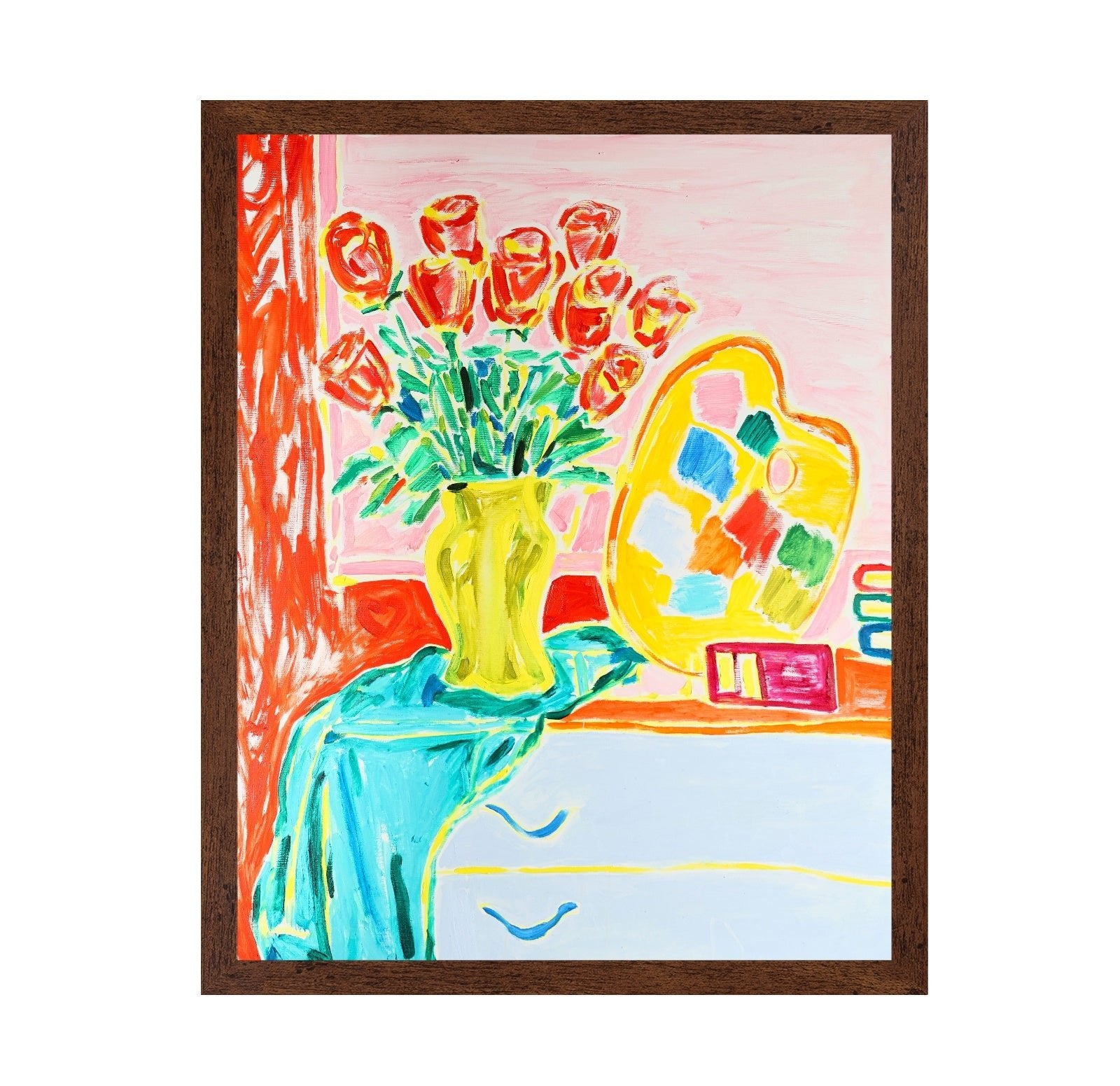 Tulips And Palette