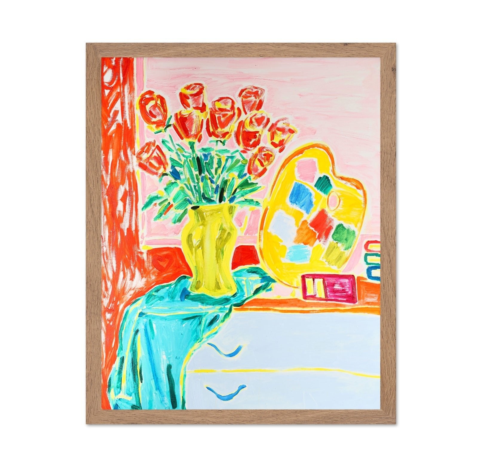 Tulips And Palette