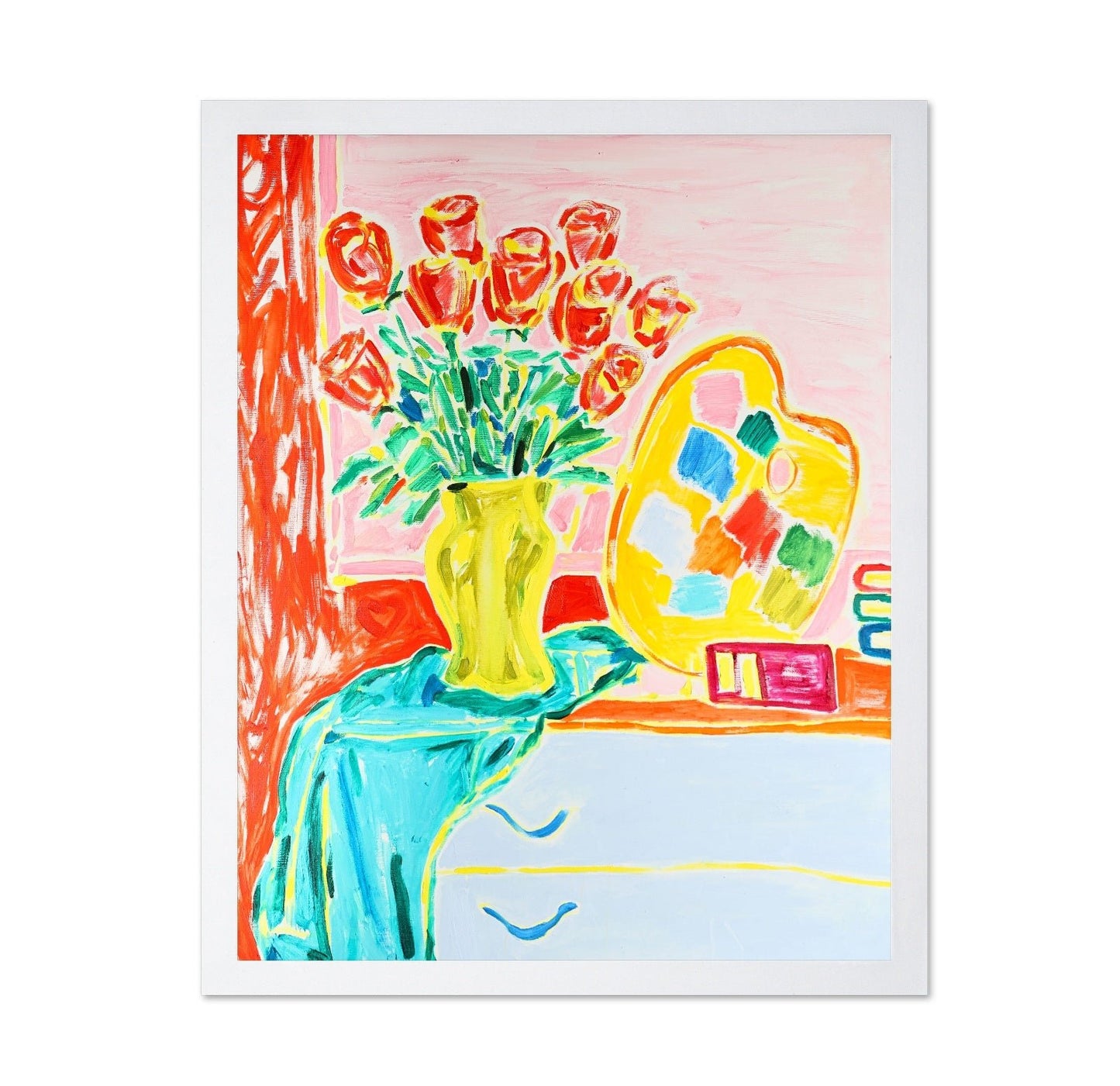 Tulips And Palette
