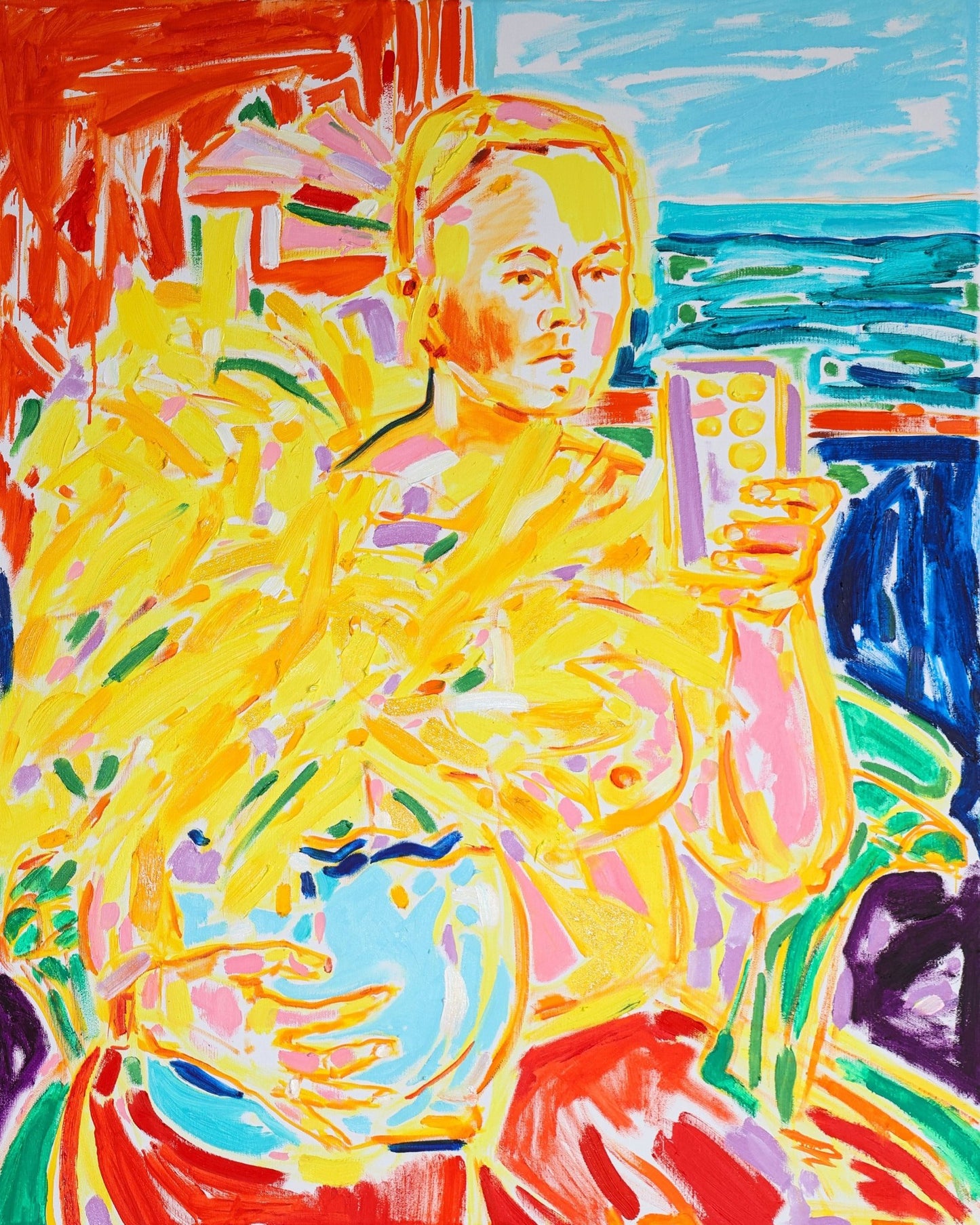 Yellow Figure Portrait