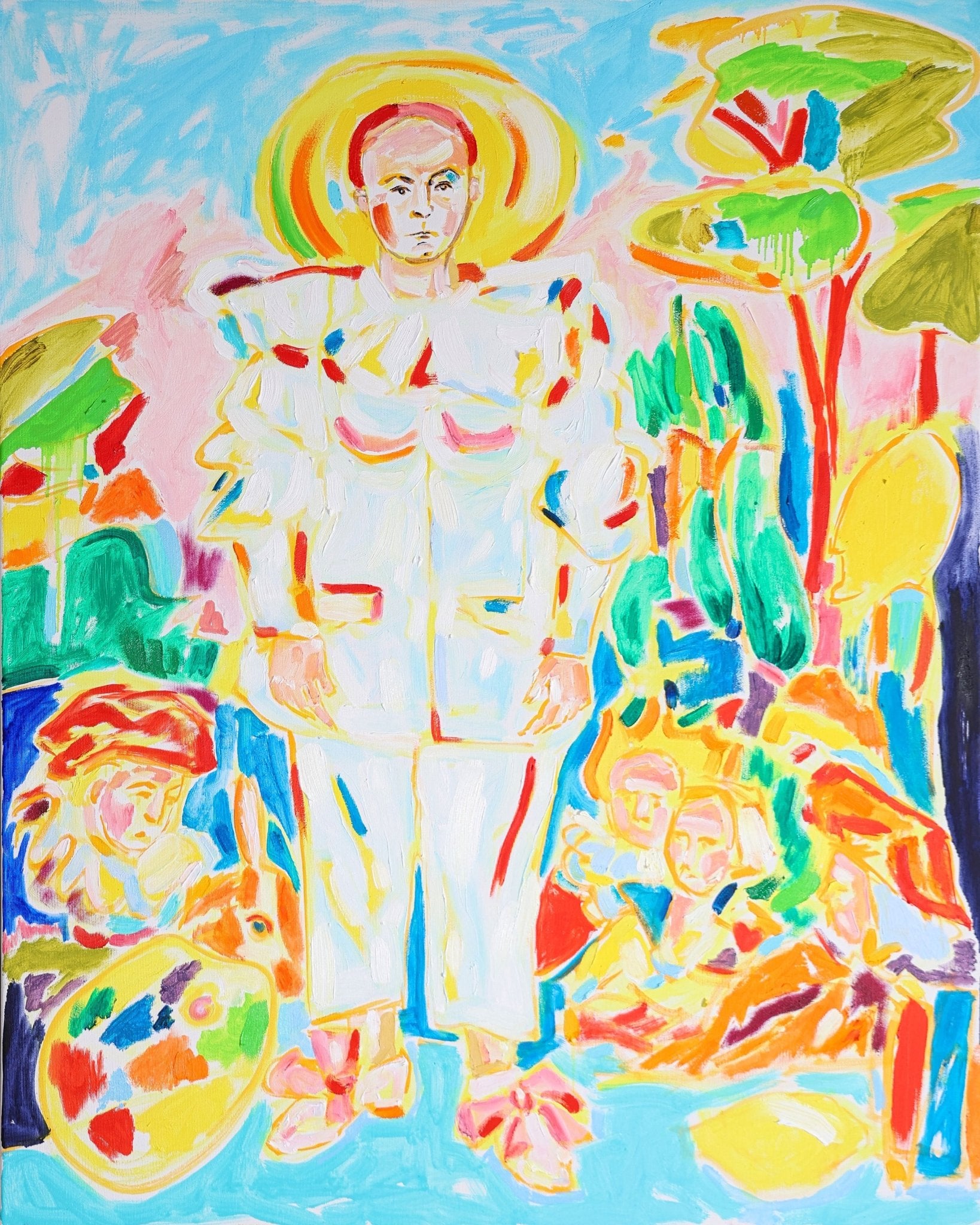 White Figure Composition
