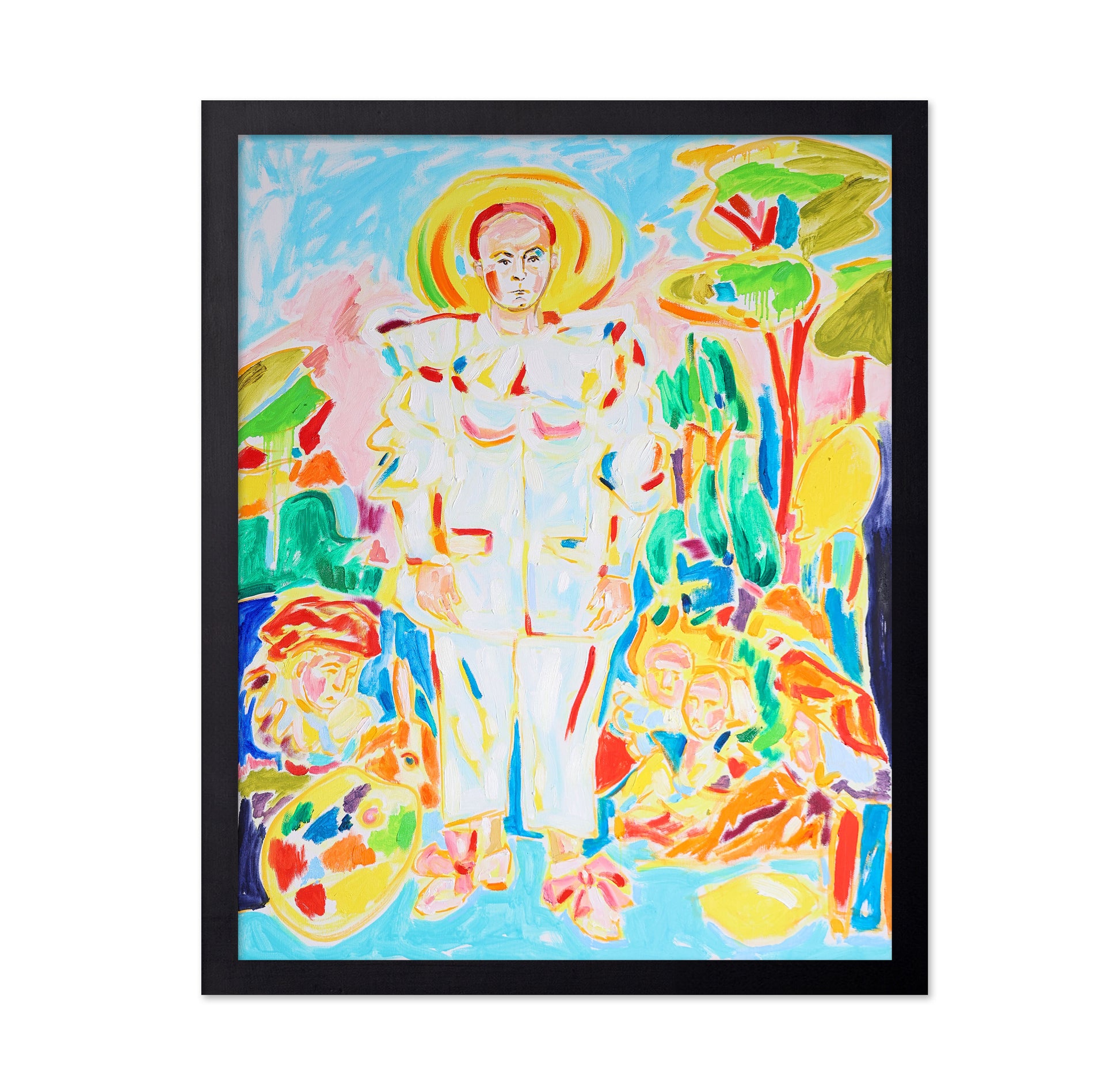 White Figure Composition