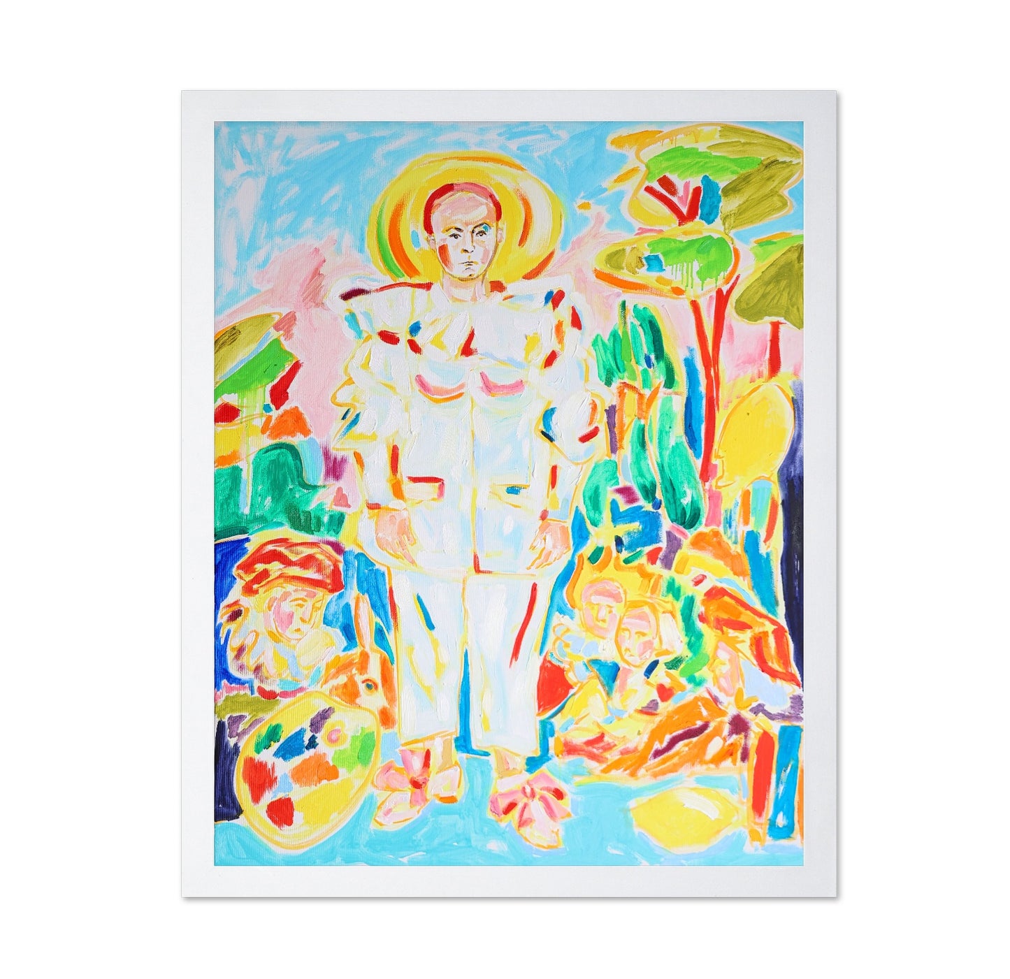 White Figure Composition