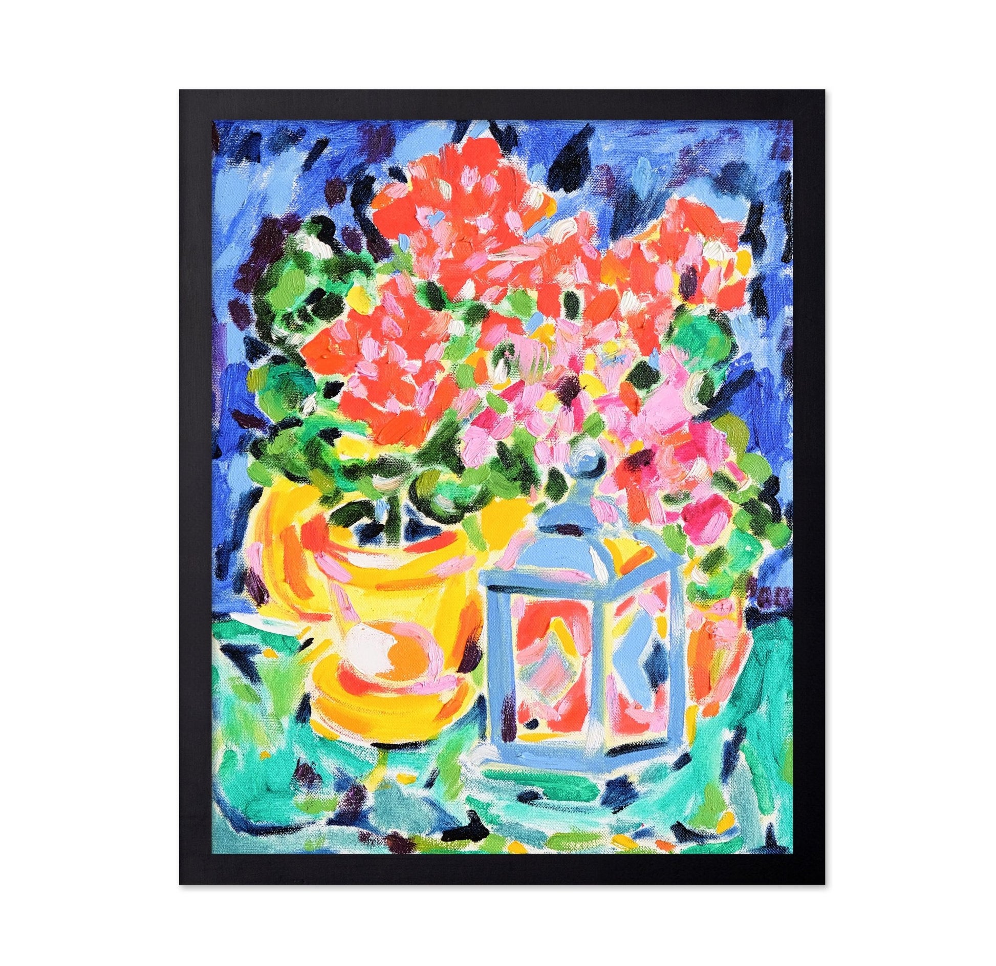 Floral Vase With Lantern