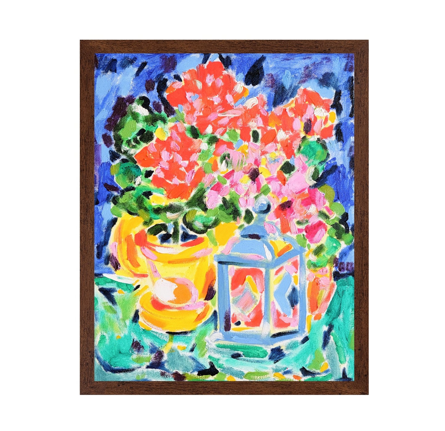 Floral Vase With Lantern
