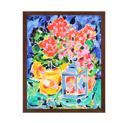 Floral Vase With Lantern